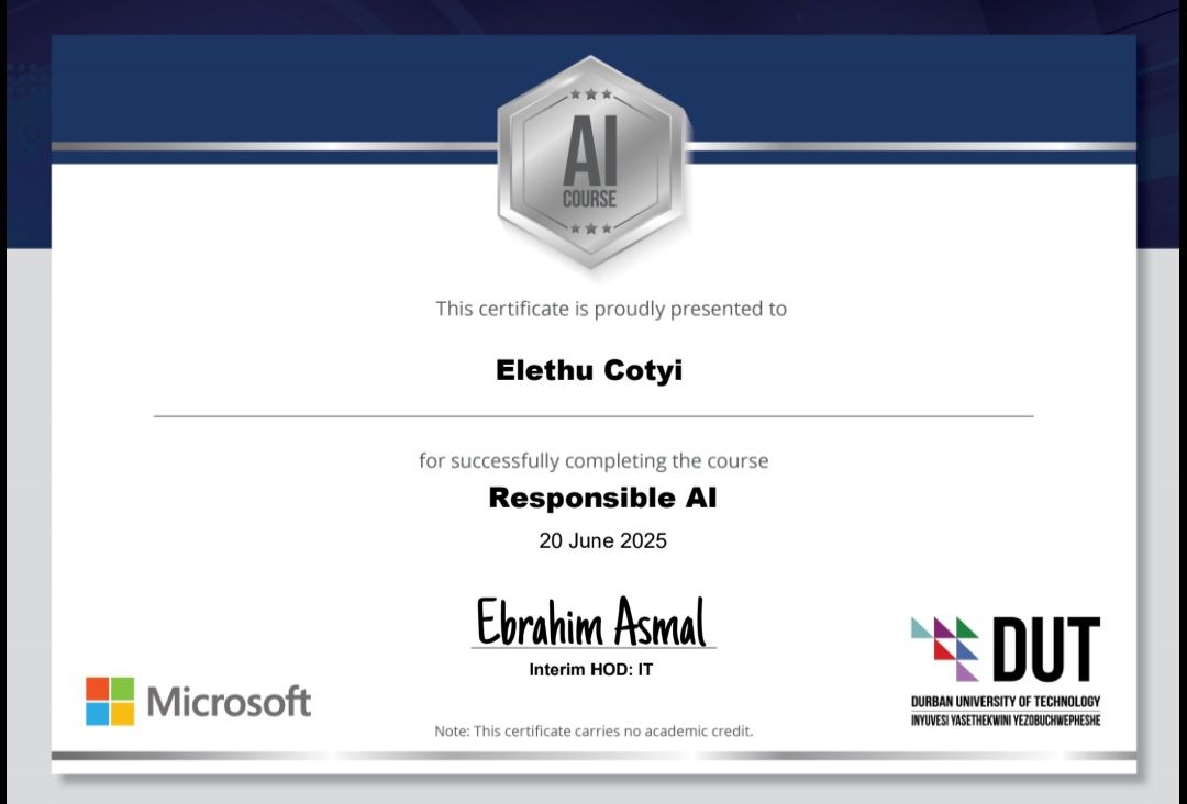 Responsible AI Certificate